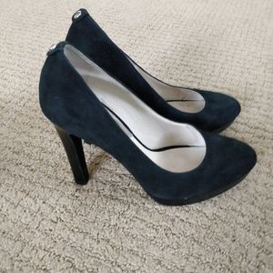 Michael Kors black suede heels
